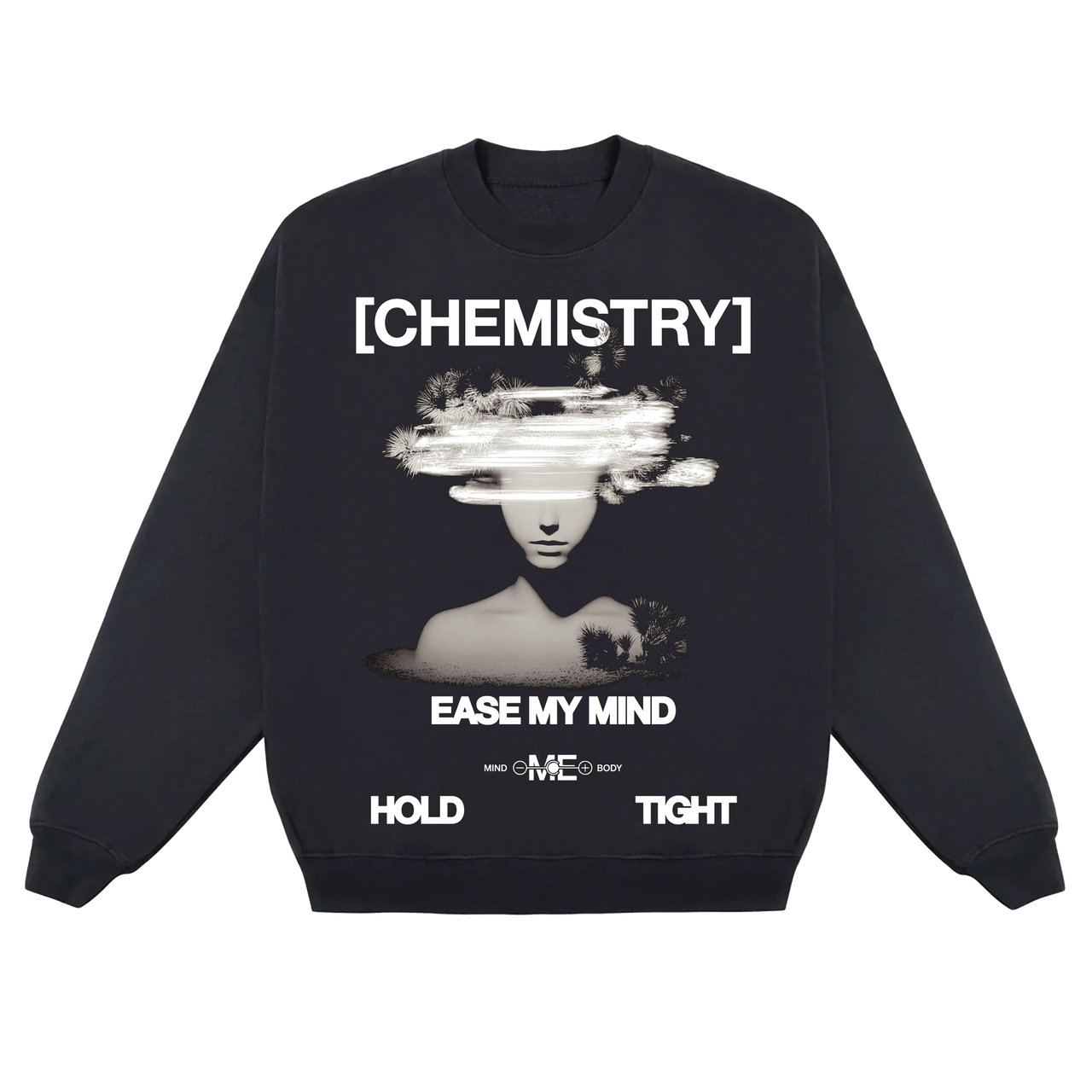 Chemistry Ease My Mind Crewneck limo black product image