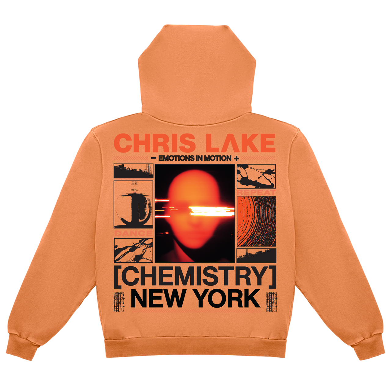 NEW YORK HEAD HOODIE TANGERINE
