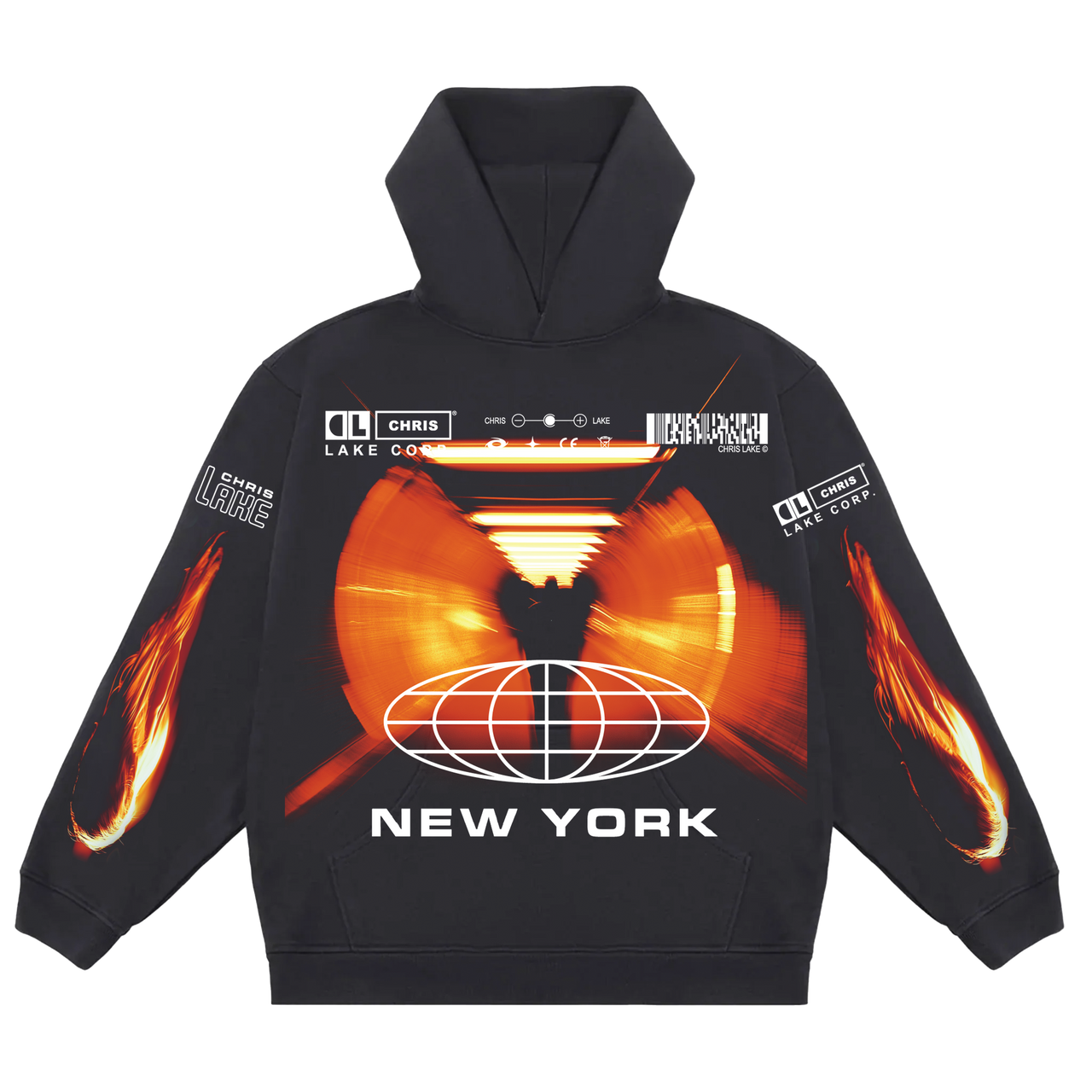NEW YORK TUNNEL HOODIE JET BLACK