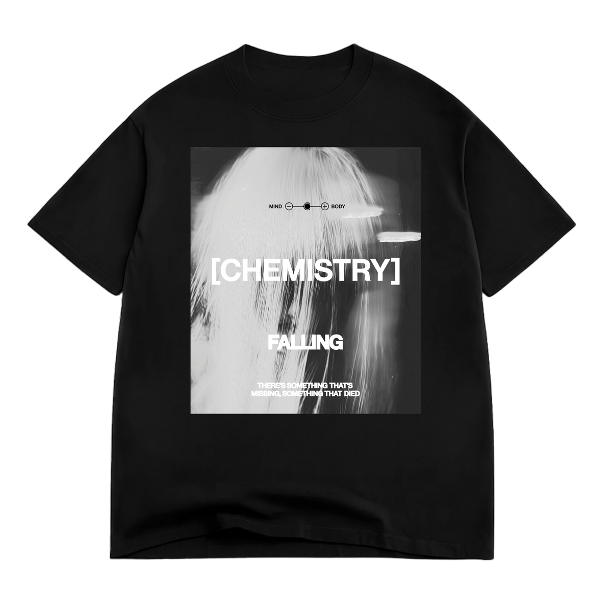 Official Chris Lake Chemistry FALLING TEE LIMO BLACK