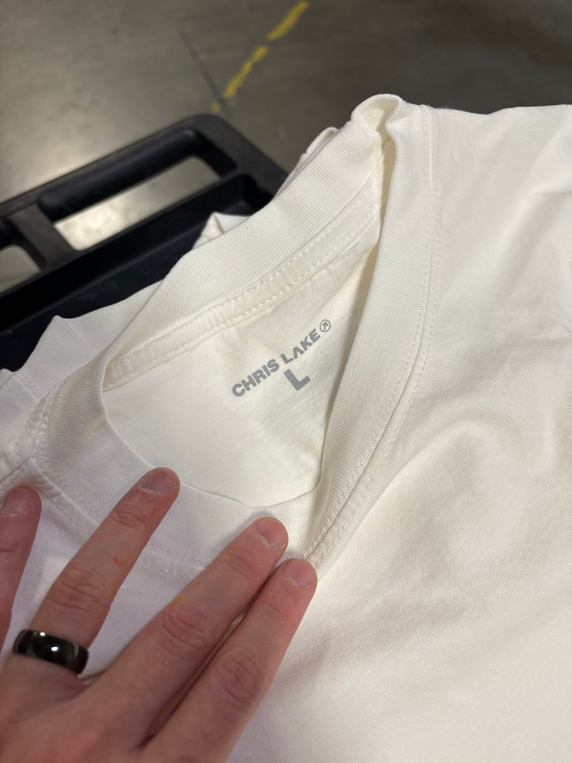 Chris Lake LA Historic Park white tee product detail