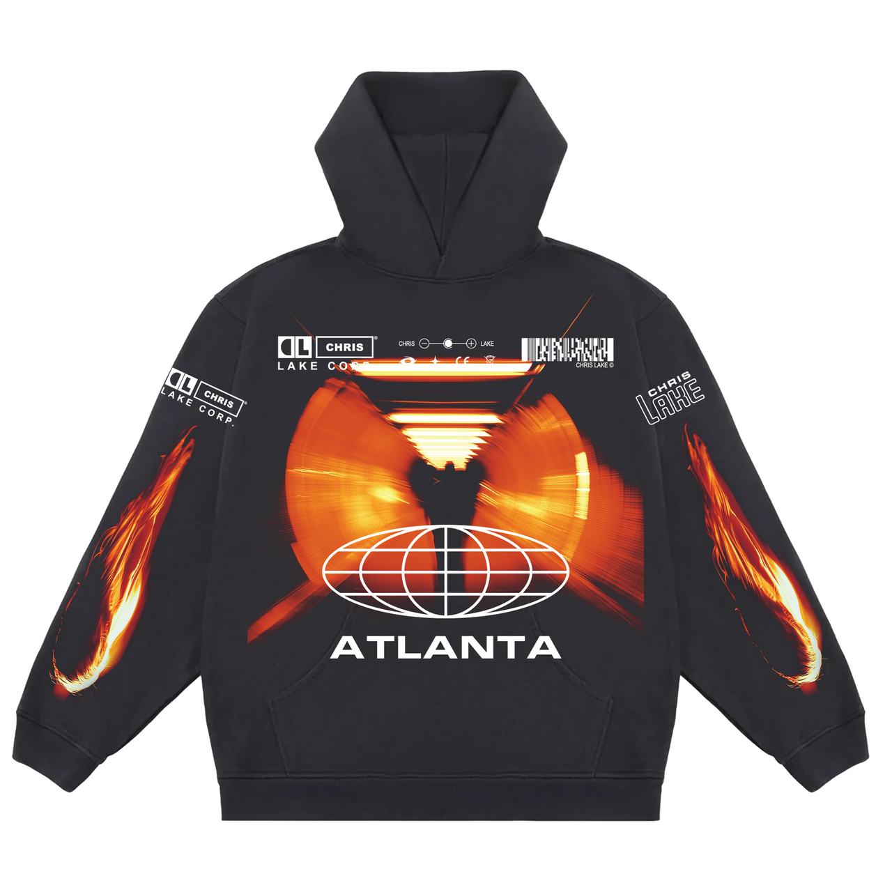 [CHEMISTRY ATLANTA] TUNNEL HOODIE JET BLACK