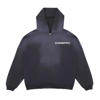 [CHEMISTRY] BOLD ZIP-UP HOODIE POTASSIUM BLACK