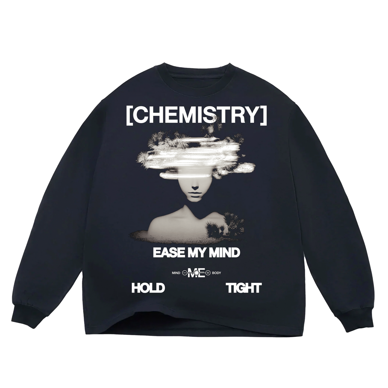 [CHEMISTRY] EASE MY MIND LONGSLEEVE LIMO BLACK