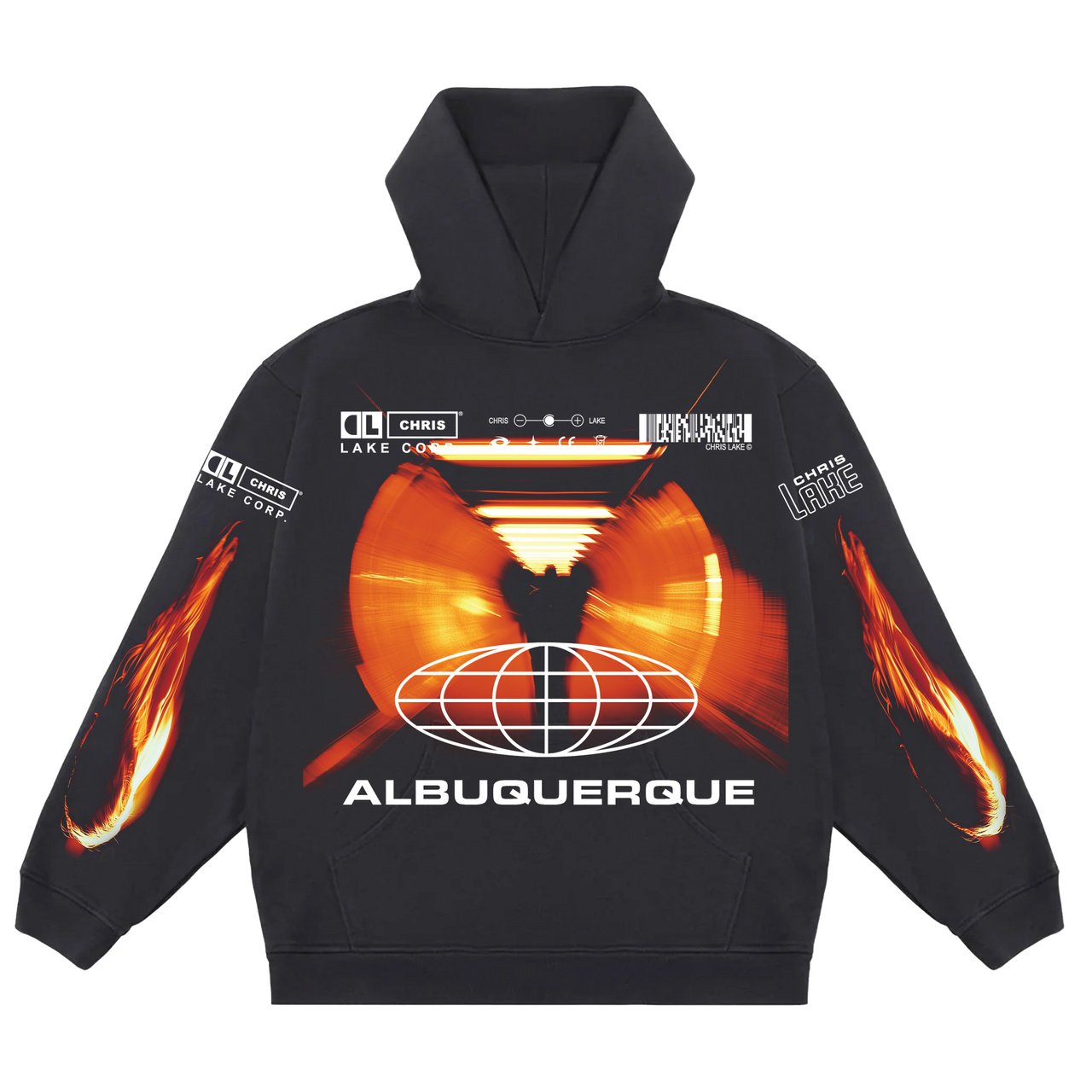 [CHEMISTRY ALBUQUERQUE] TUNNEL HOODIE JET BLACK