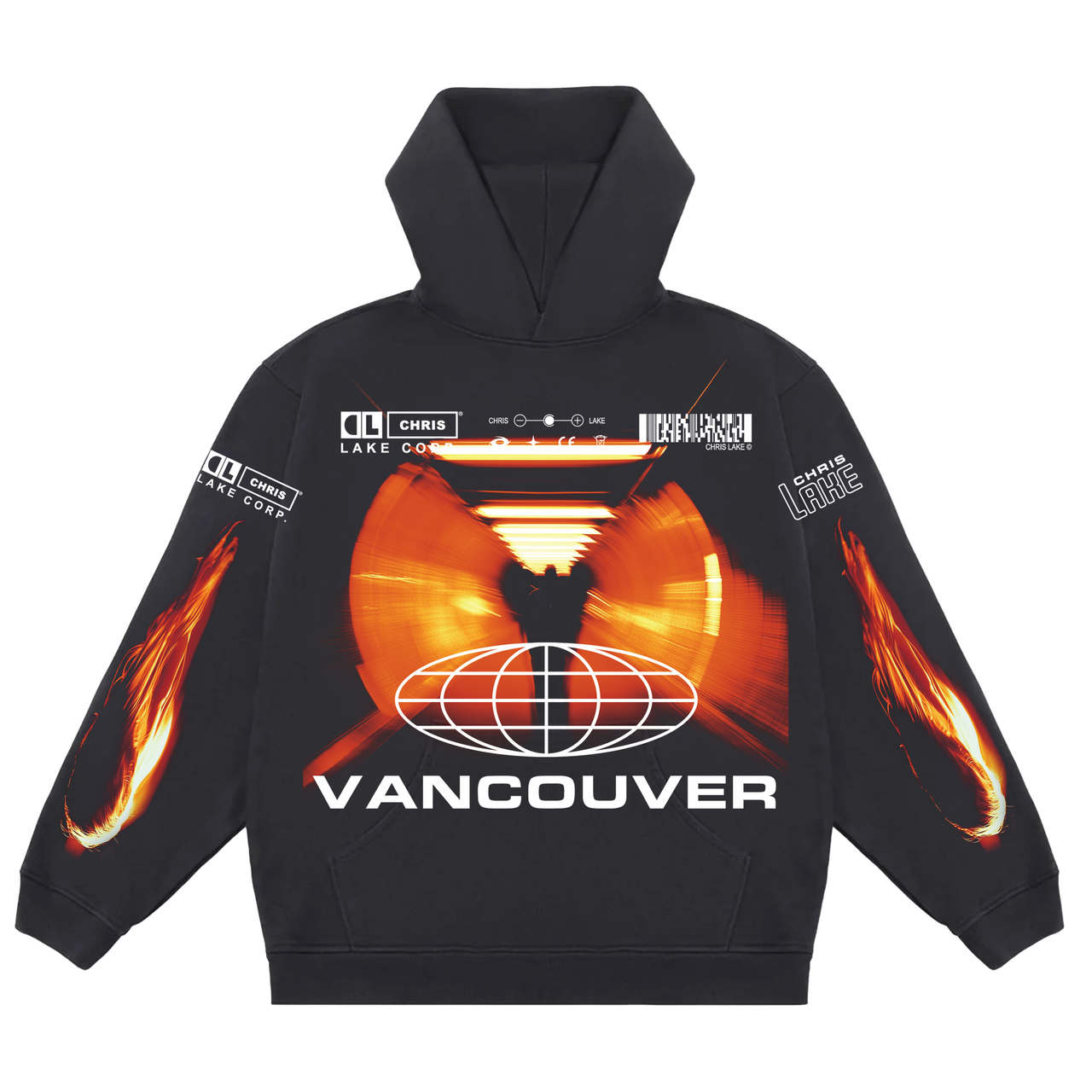 [CHEMISTRY VANCOUVER] TUNNEL HOODIE JET BLACK