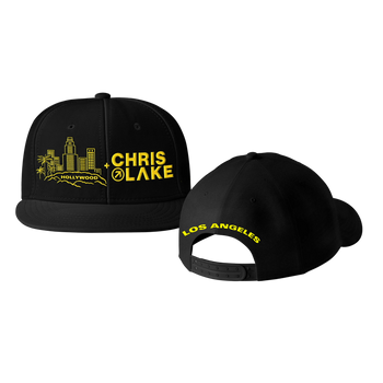 Chris Lake LA 2026 snapback hat front graphic