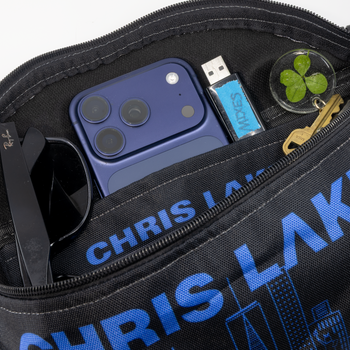 Official Chris Lake NEW YORK '26 - FANNY PACK - BLACK/BLUE, detail view 2