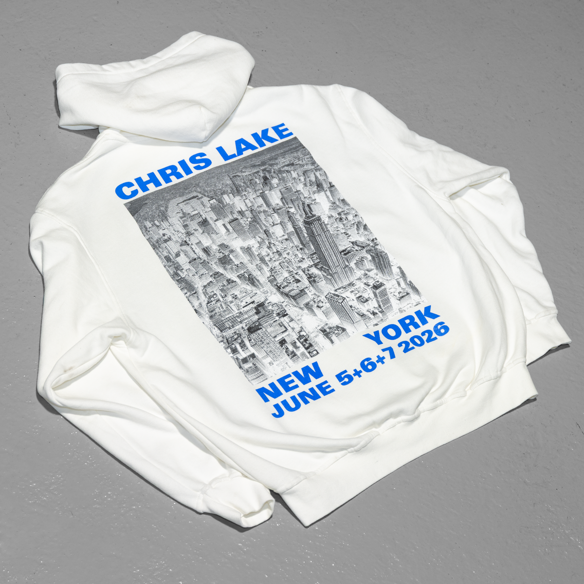 Official Chris Lake NEW YORK '26 - ZIP-UP HOODIE, detail view 3