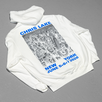 Official Chris Lake NEW YORK '26 - ZIP-UP HOODIE, detail view 3