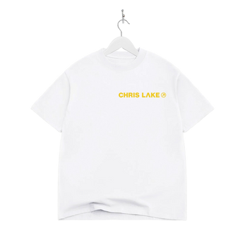 Chris Lake LA 2026 white tee back graphic