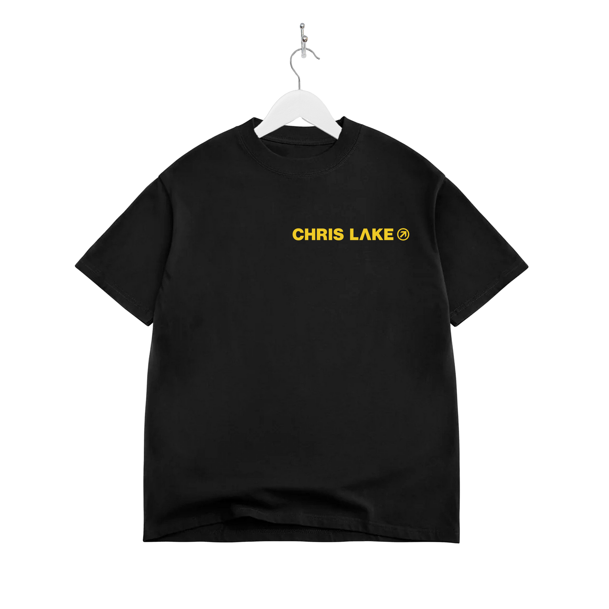 Chris Lake LA 2026 black tee back graphic
