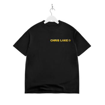Chris Lake LA 2026 black tee back graphic