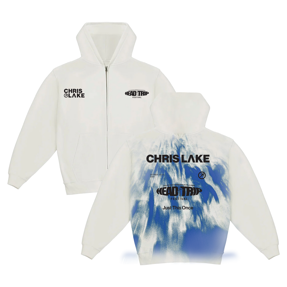 HEAD TRIP '26 - ZIP HOODIE - WHITE