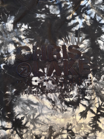 CHRIS LAKE - EMBROIDERED -  TIE DYE SHIRT - OVERSIZED FIT - 002