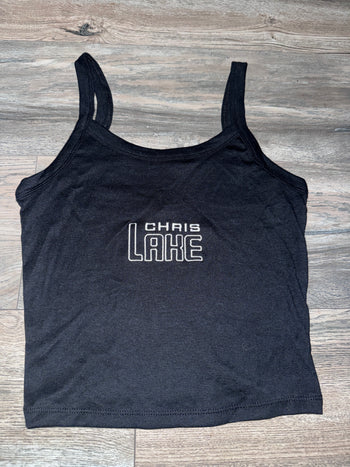 CHRIS LAKE - Embroidered - Women’s - Micro-Rib Tank Top - 002