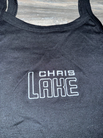 CHRIS LAKE - Embroidered - Women’s - Micro-Rib Tank Top - 002