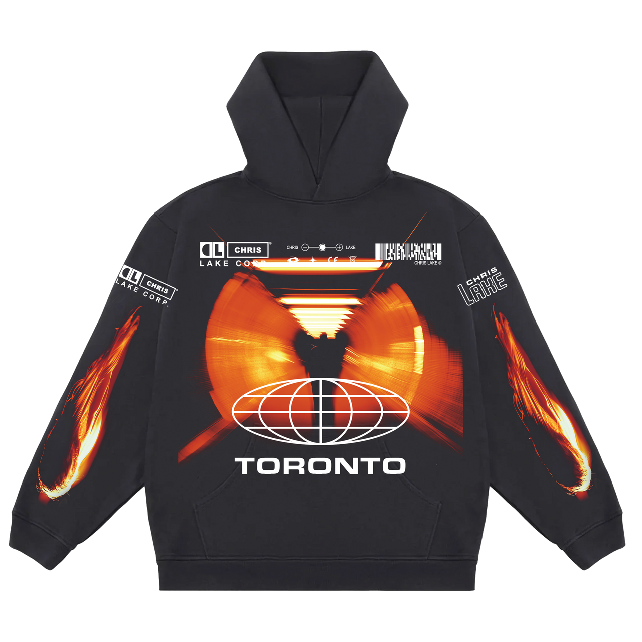 [CHEMISTRY TORONTO] TUNNEL HOODIE JET BLACK