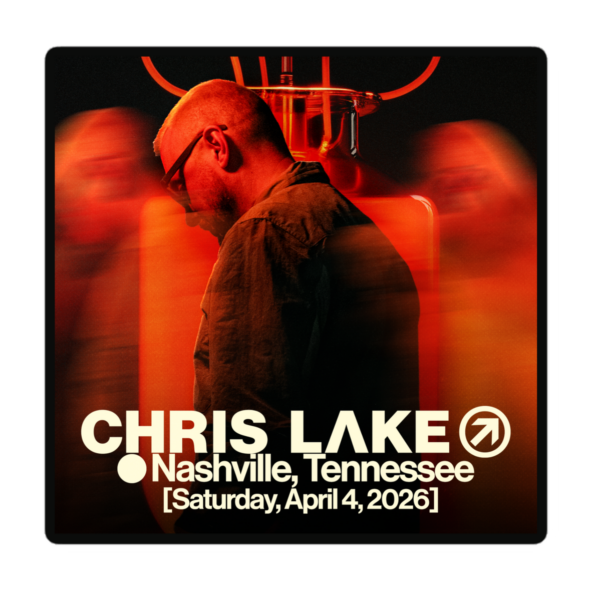 Official Chris Lake NASHVILLE - Die-cut stickers, primary product view