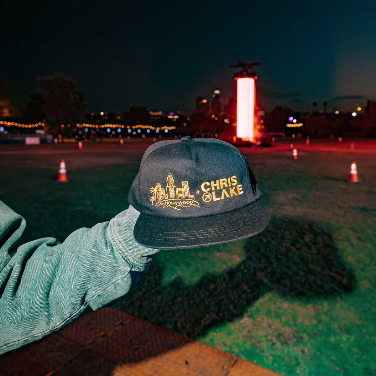 Chris Lake LA Historic Park snapback hat lifestyle image