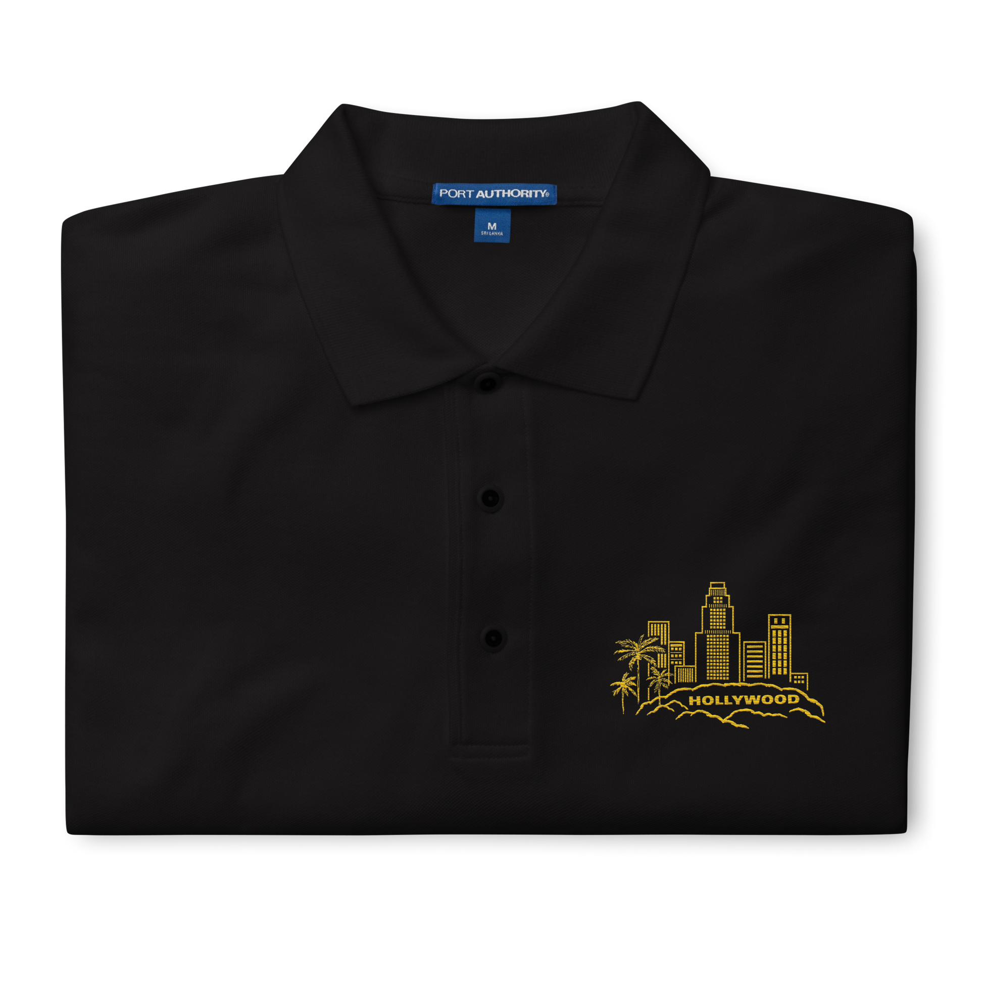 CL Premium Polo black front detail image