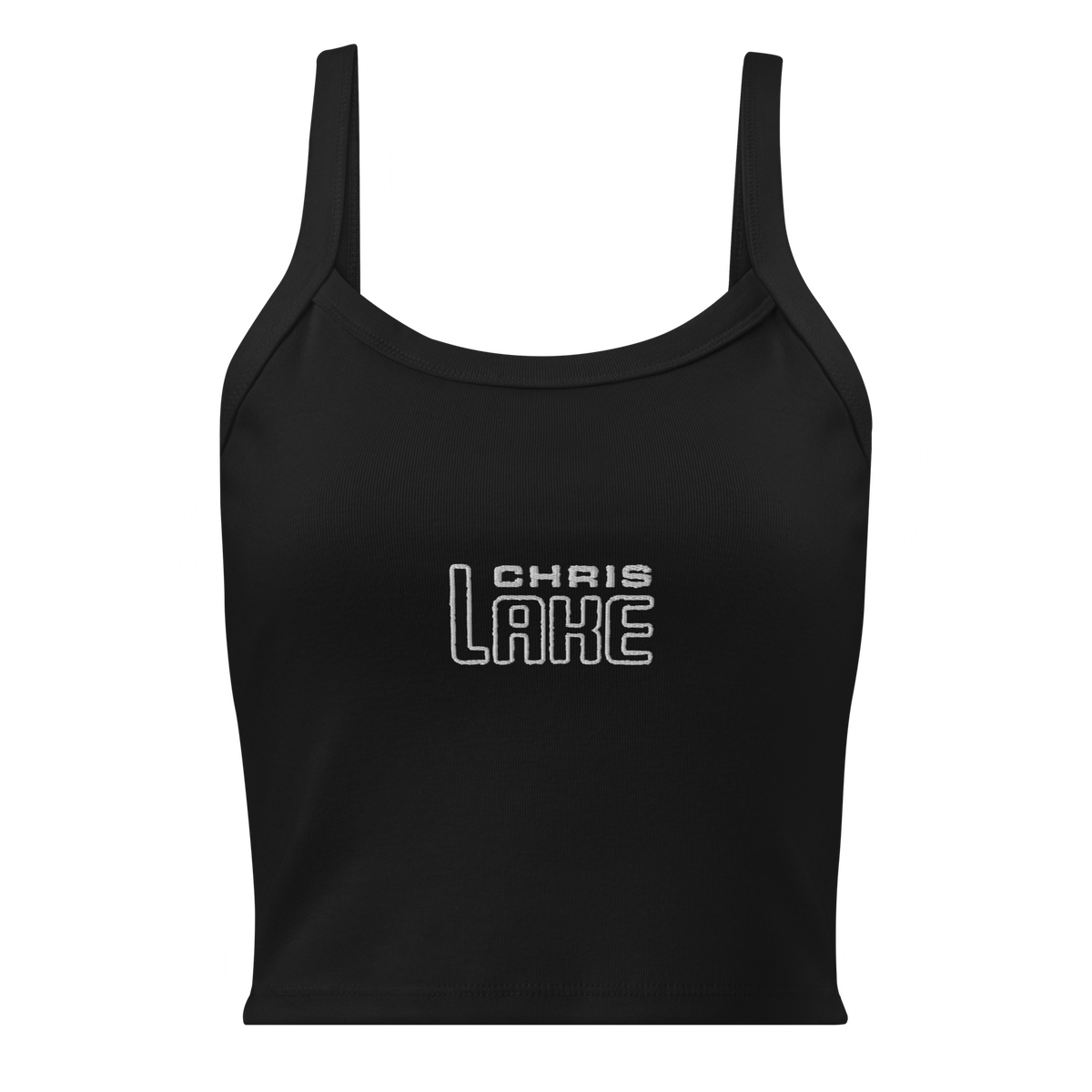 Official Chris Lake - Embroidered - Women’s - Micro-Rib Tank Top - 002, primary product view