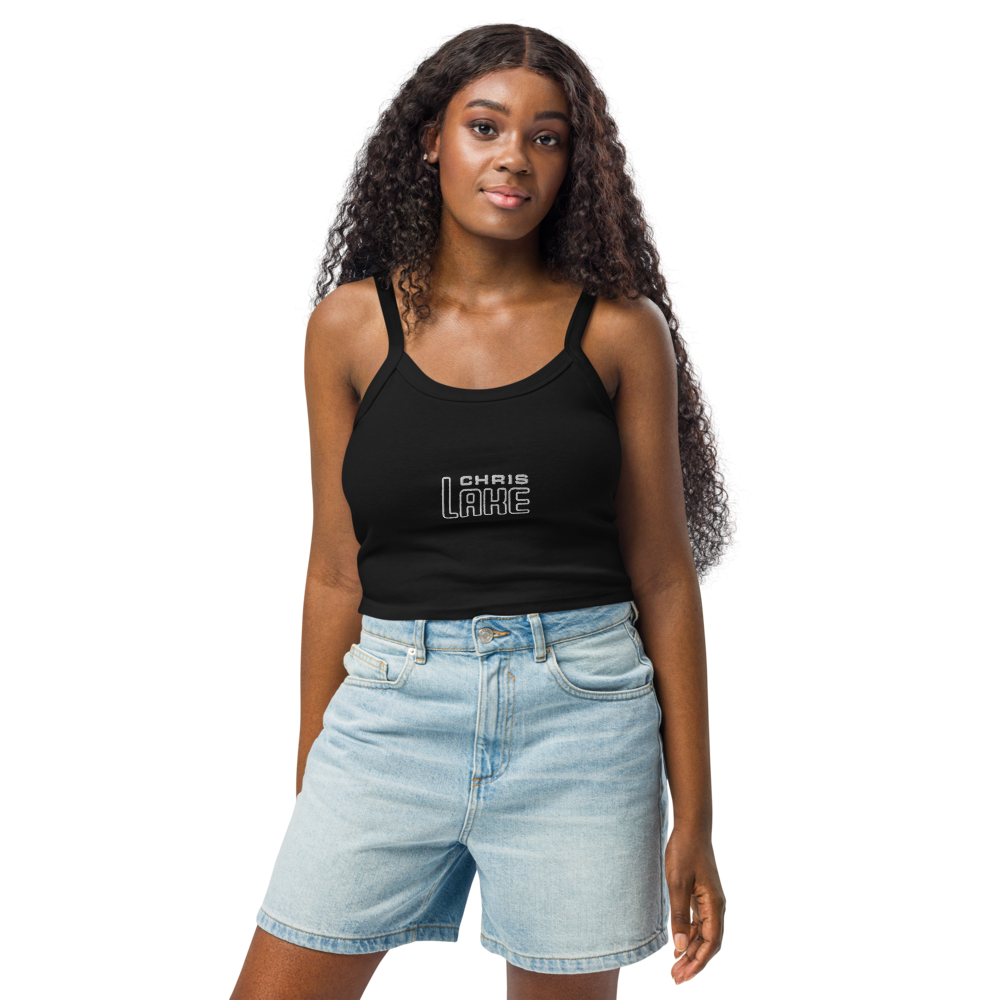 Official Chris Lake - Embroidered - Women’s - Micro-Rib Tank Top - 002, primary product view